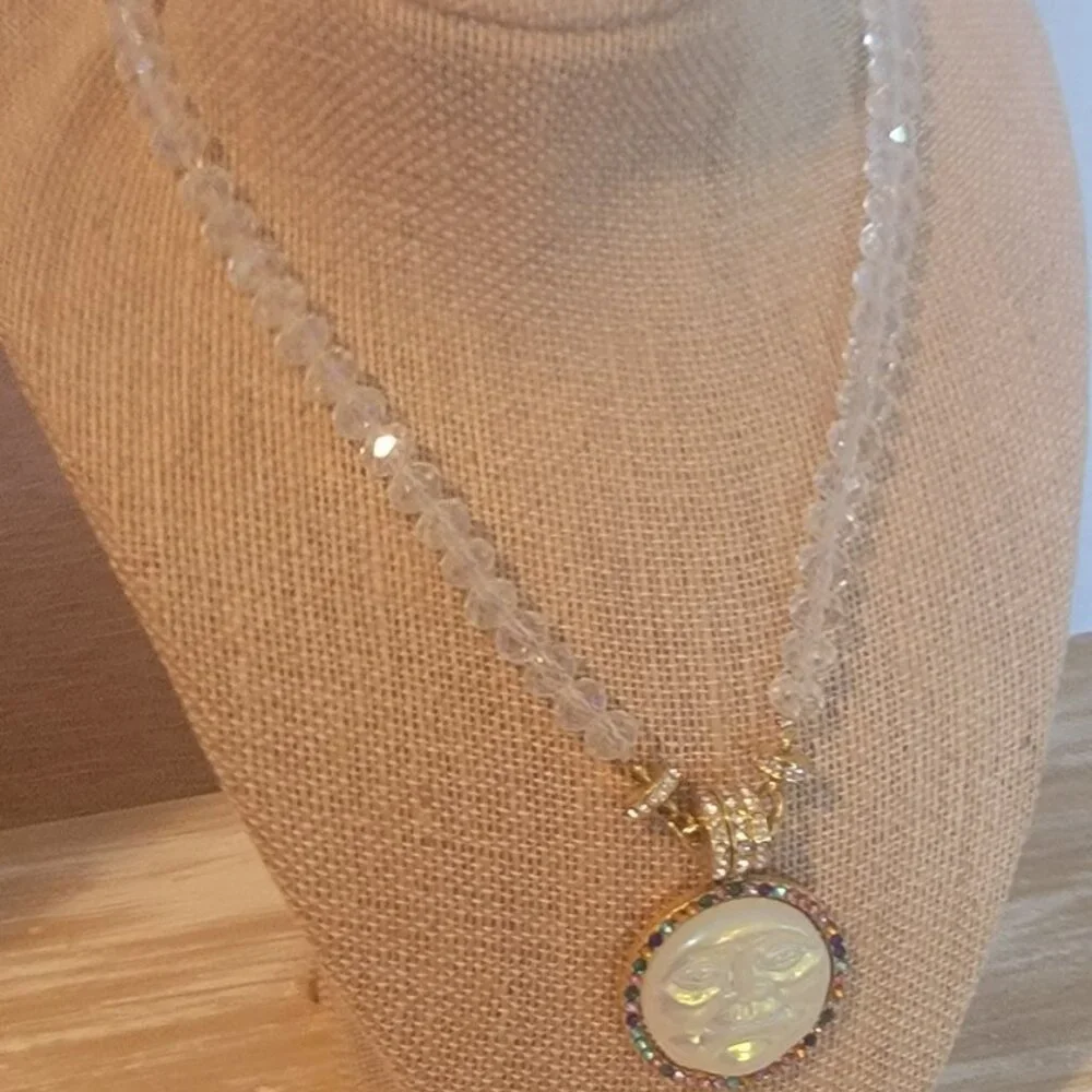 Opalite Moonface Necklace - Picture 4 of 5